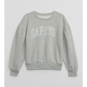 GAP Kids Girls Relaxed Graphic Sweatshirt | GAP 1969 | Grey | Size Xl (12)